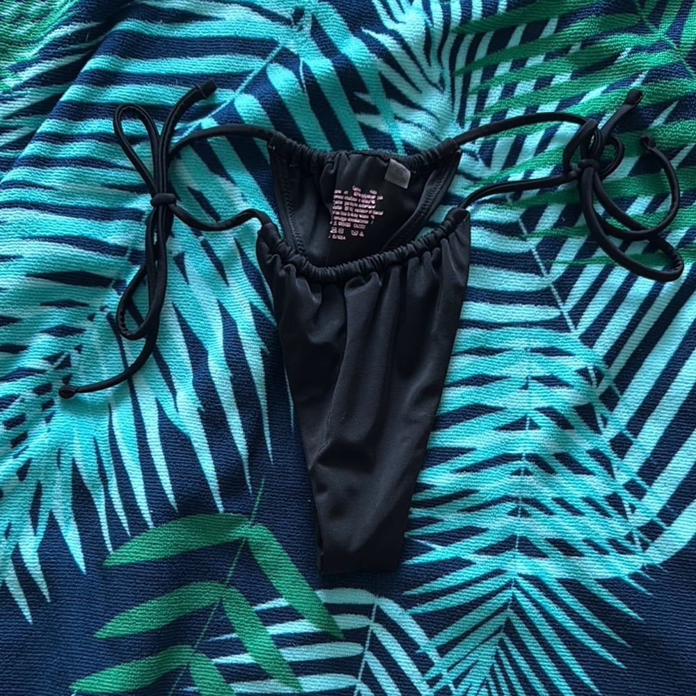 Black Bikini Bottom with Ties
